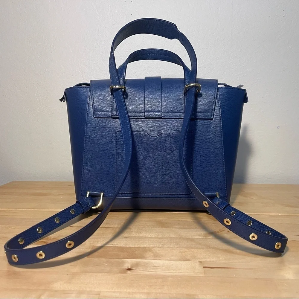 SENREVE Midi Maestra Marine Pebbled Italian Leather 4-Way Convertible Bag